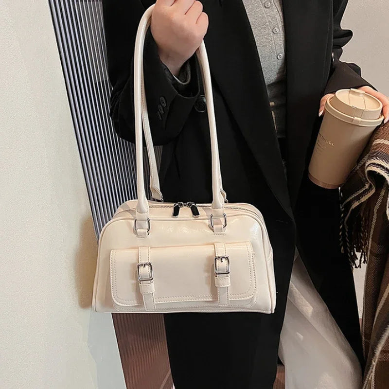 Bolsos De Mano Vintage De Lujo Mujer Elegantes De Piel Sintética