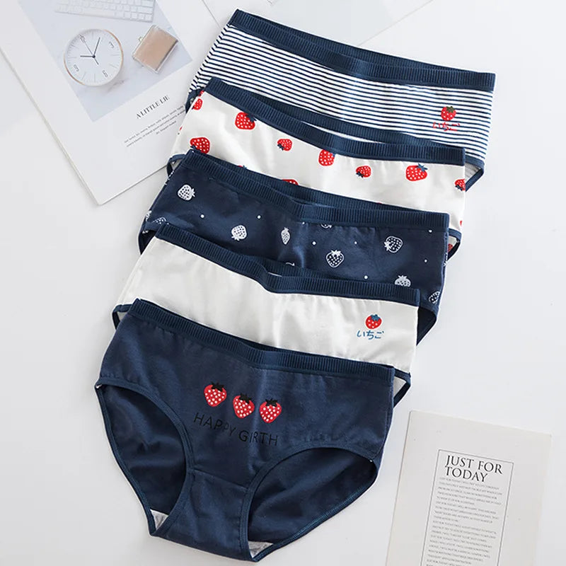Bragas de Algodón Estampadas | Set de 5 Piezas
