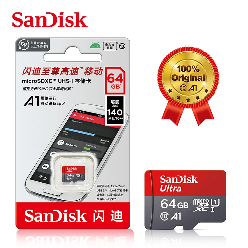 Tarjeta Micro SD Sandisk Ultra | Alta Velocidad Clase 10 | Ticotrendy Costa Rica