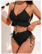 Bikini con Cordón y Volantes - Traje de Baño Sexy para el Verano Tico