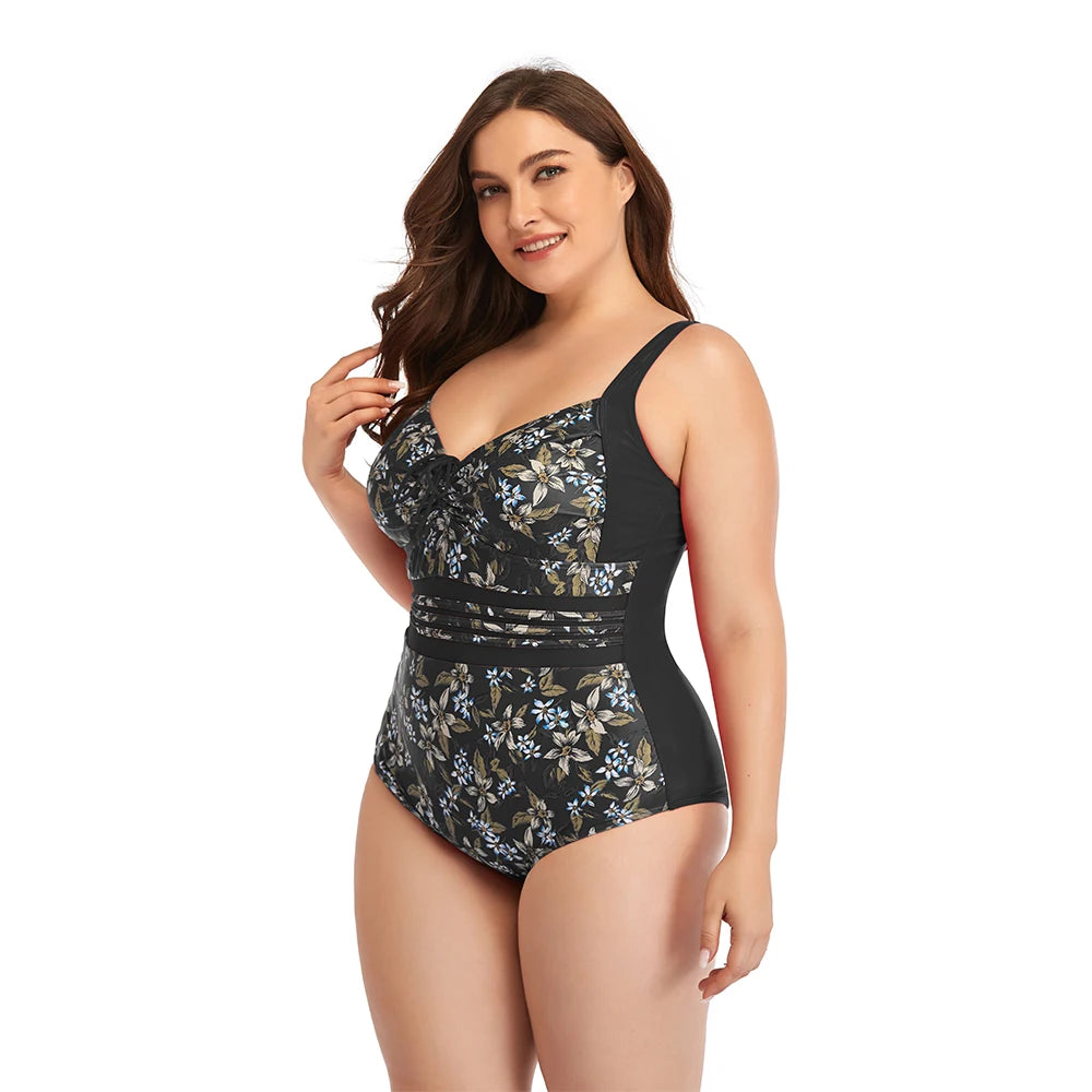 Traje de Baño Una Pieza Talla Grande | Estilo Sexy | Damas