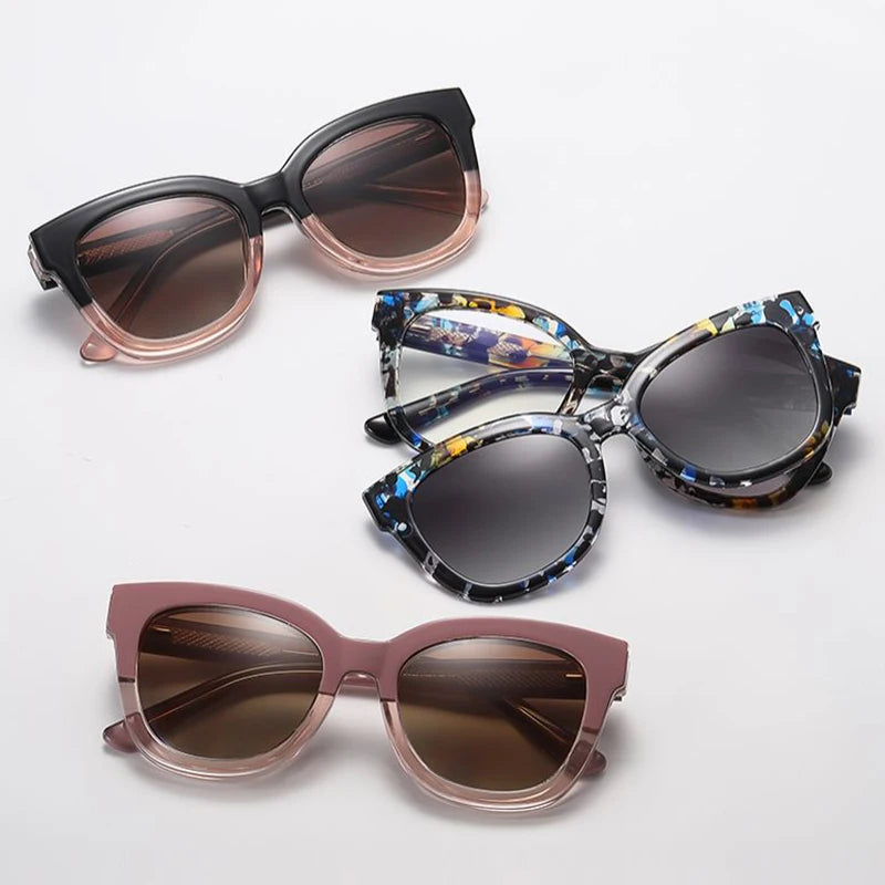 Gafas Ópticas Polarizadas 2 en 1 Clip Magnético | TR90 Titanio Miopía Graduadas Negocios