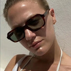 Gafas Sol Cuadradas Unisex Montura Pequeña Retro | A La Moda Popular UV400 Diseño