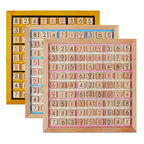 Juego de mesa Sudoku con azulejos y cajón, rompecabezas de números de 9x9, juguetes Montessori de madera, juegos lógicos para niños y adultos