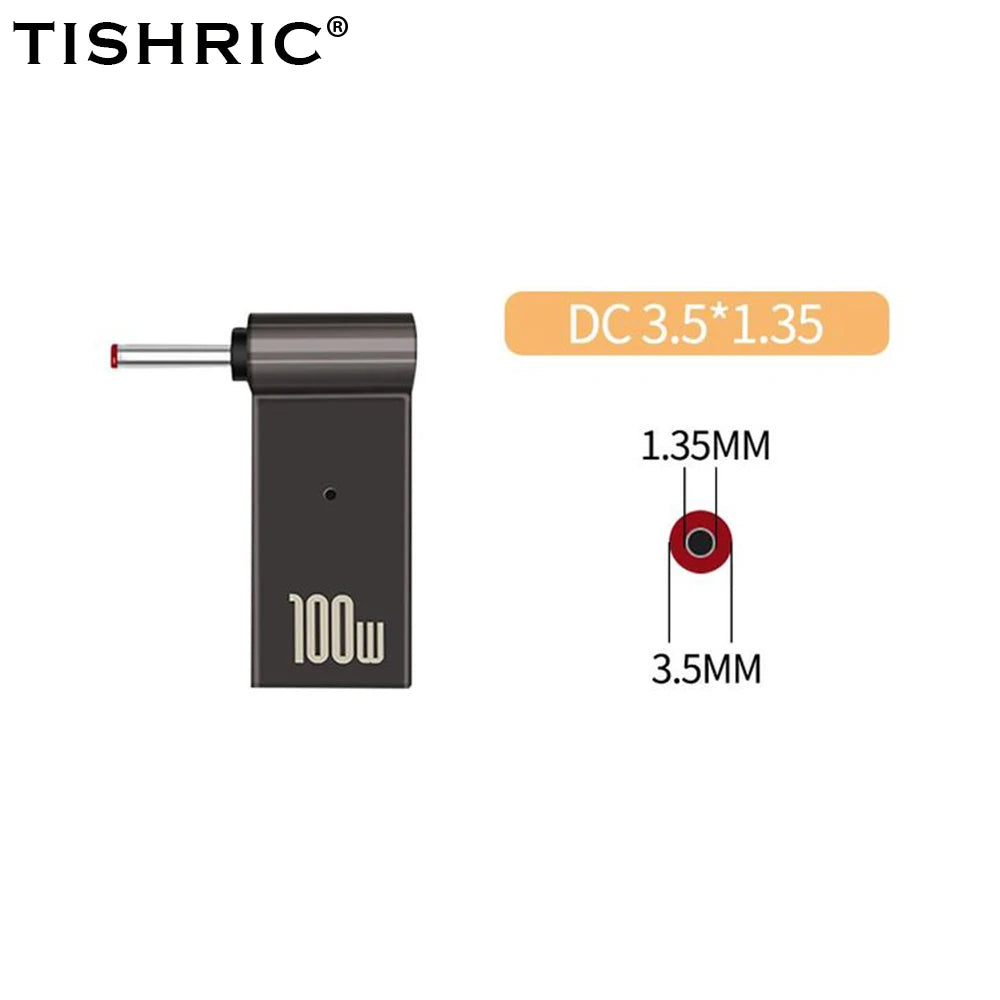 Adaptador Tipo C A DC | Cargador Laptop 100W | Convertidor Power Delivery | Ticotrendy
