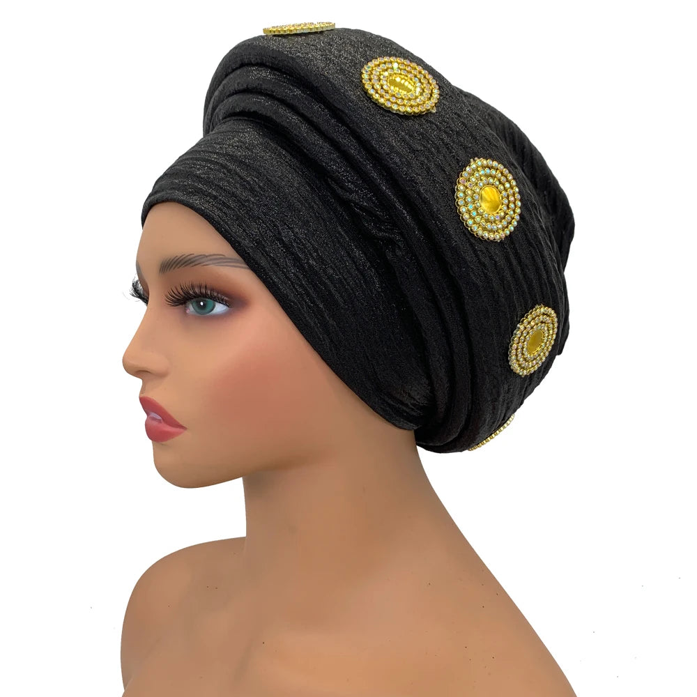 Turbante Africano de Moda para Mujer, Autogele