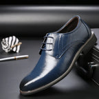 Zapatos Oxford de Cuero para Hombre | Nueva Suela Antideslizante | Ideal para Negocios y Bodas | Ticotrendy