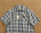 Camisa Casual Hombre | Cuadros Tartán | Algodón Puro | Manga Corta | Ticotrendy Costa Rica