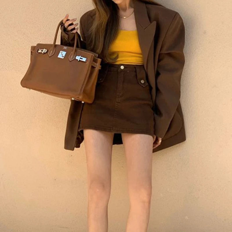 Falda Vaquera Corta | Bolsillos y Cintura Alta | Estilo Casual Costa Rica