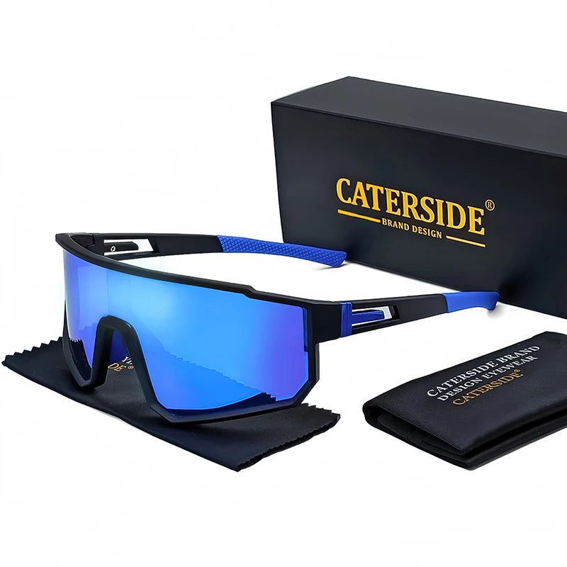 Gafas de Sol Polarizadas de Una Pieza | Montura Cuadrada Deportiva | UV400