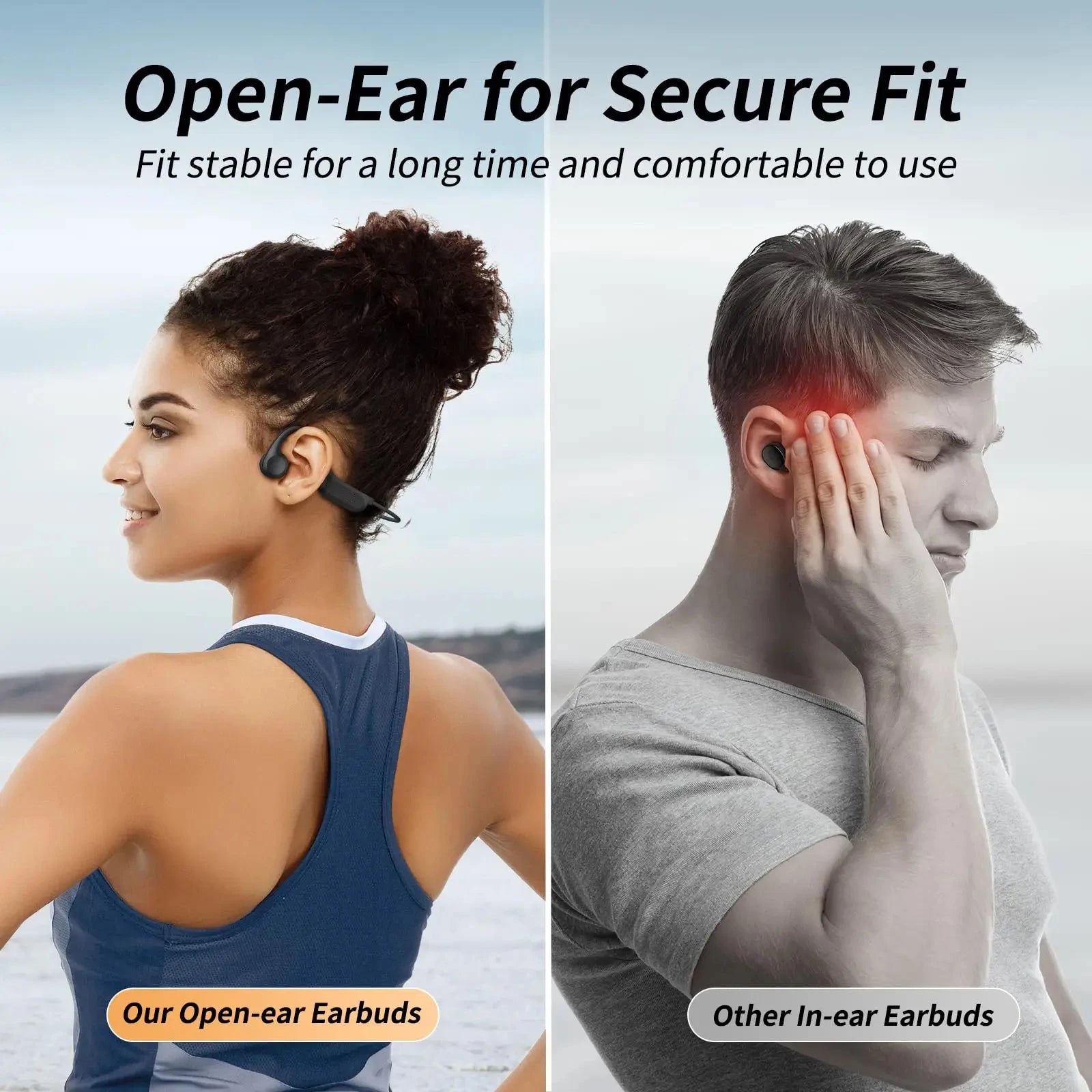 Auriculares SONY TWS Conducción Ósea | Bluetooth 5.3 | Gancho para Oreja | Deportivos