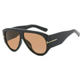 Gafas Sol Piloto Gran Tamaño Punk | Montura Grande UV400 Diseño Lujo Unisex