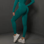 Pantalones Yoga Sin Costuras para Mujer | Secado Rápido y Cintura Alta | Fruncido en el Trasero | Tico Trendy