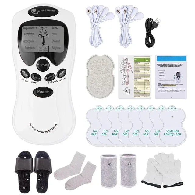 Masajeador Muscular TENS Eléctrico | Terapia Digital Pulso Estimulador | Cuidado Cuerpo Completo
