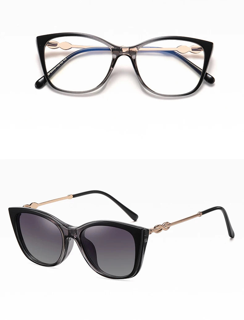 Gafas con Clip Magnético Anti Luz Azul Polarizadas