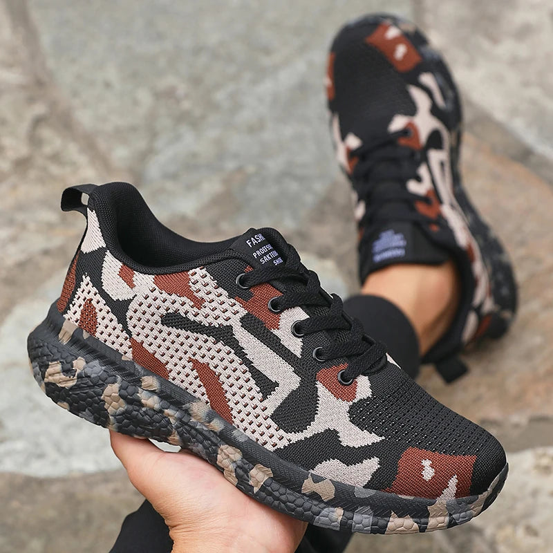 Zapatillas Camuflaje para Hombre | Transpirables y Ligeras | Running y Senderismo | Ticotrendy