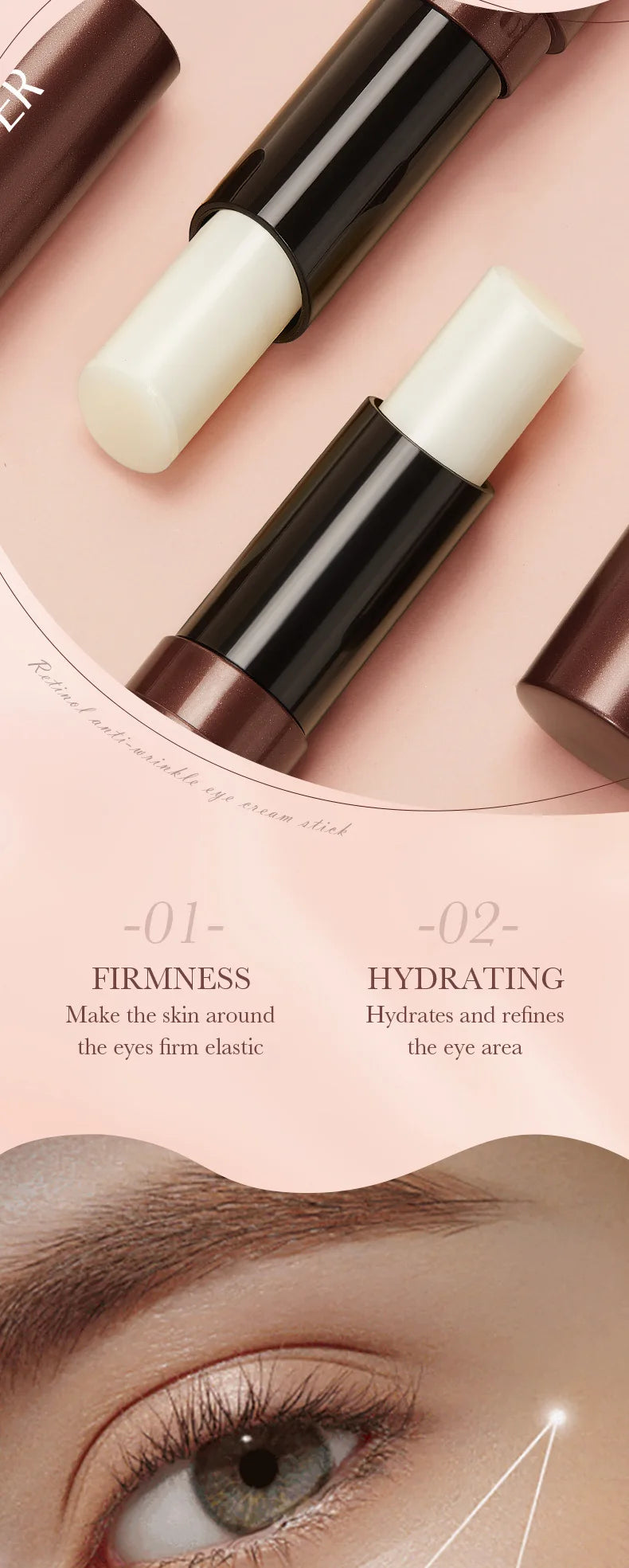 Crema Instantánea Para Bolsas De Ojos | Retinol Antiarrugas Colágeno | Reafirmante Unisex