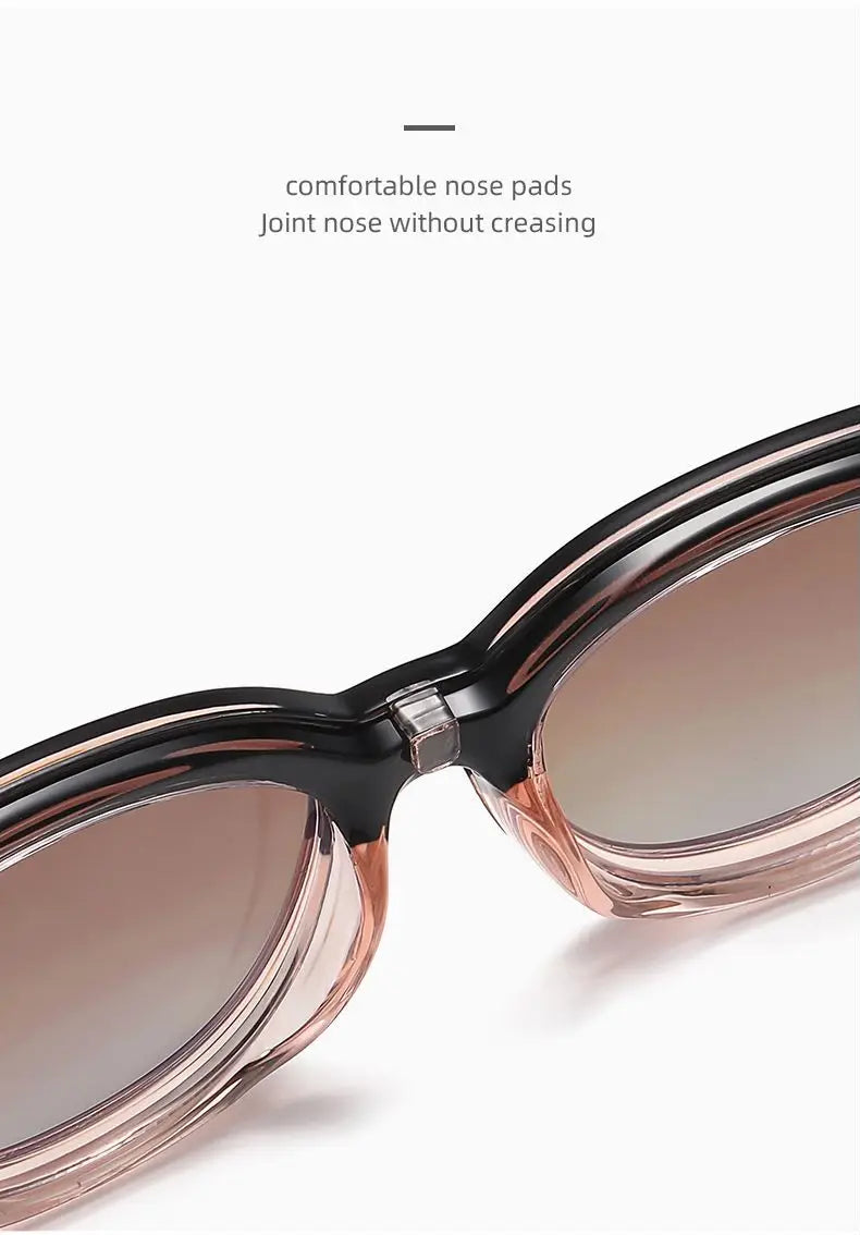 Gafas Ópticas Polarizadas 2 en 1 Clip Magnético | TR90 Titanio Miopía Graduadas Negocios