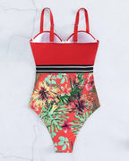Bikini Tropical con Estampado de Malla | Contraste | Playa y Verano