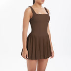 Mono Deportivo de Yoga Mujer | Ticotrendy Ropa Casual Fit Cuello Oblicuo sin Mangas