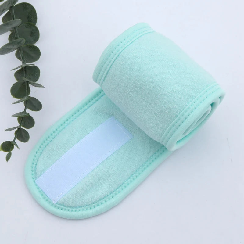 Banda para la cabeza para mujer, diadema ajustable para SPA, Yoga Facial, maquillaje para baño, banda para el cabello para lavado de cara, toalla suave, accesorios de maquillaje para el cabello