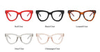 Montura Gafas Ojo Gato Marco Grande Retro Unisex | Antiazules Ópticas Titanio Plástico