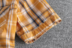 Camisa Cuadros Hombre | Algodón Lavado | Estilo Gótico | Manga Corta | Ticotrendy Costa Rica