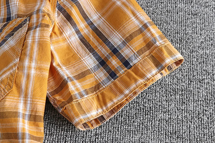 Camisa Cuadros Hombre | Algodón Lavado | Estilo Gótico | Manga Corta | Ticotrendy Costa Rica