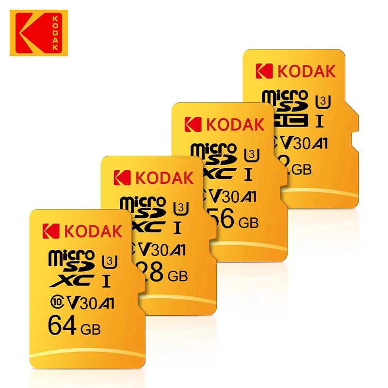 Tarjeta Micro SD Kodak Original | Clase 10 U3 V30 | Alta Velocidad 4K | Ticotrendy