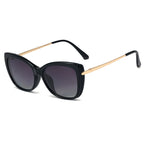 Gafas Lectura Ojo Gato Montura Metálica Clip Magnético | Polarizadas Miopía A La Moda