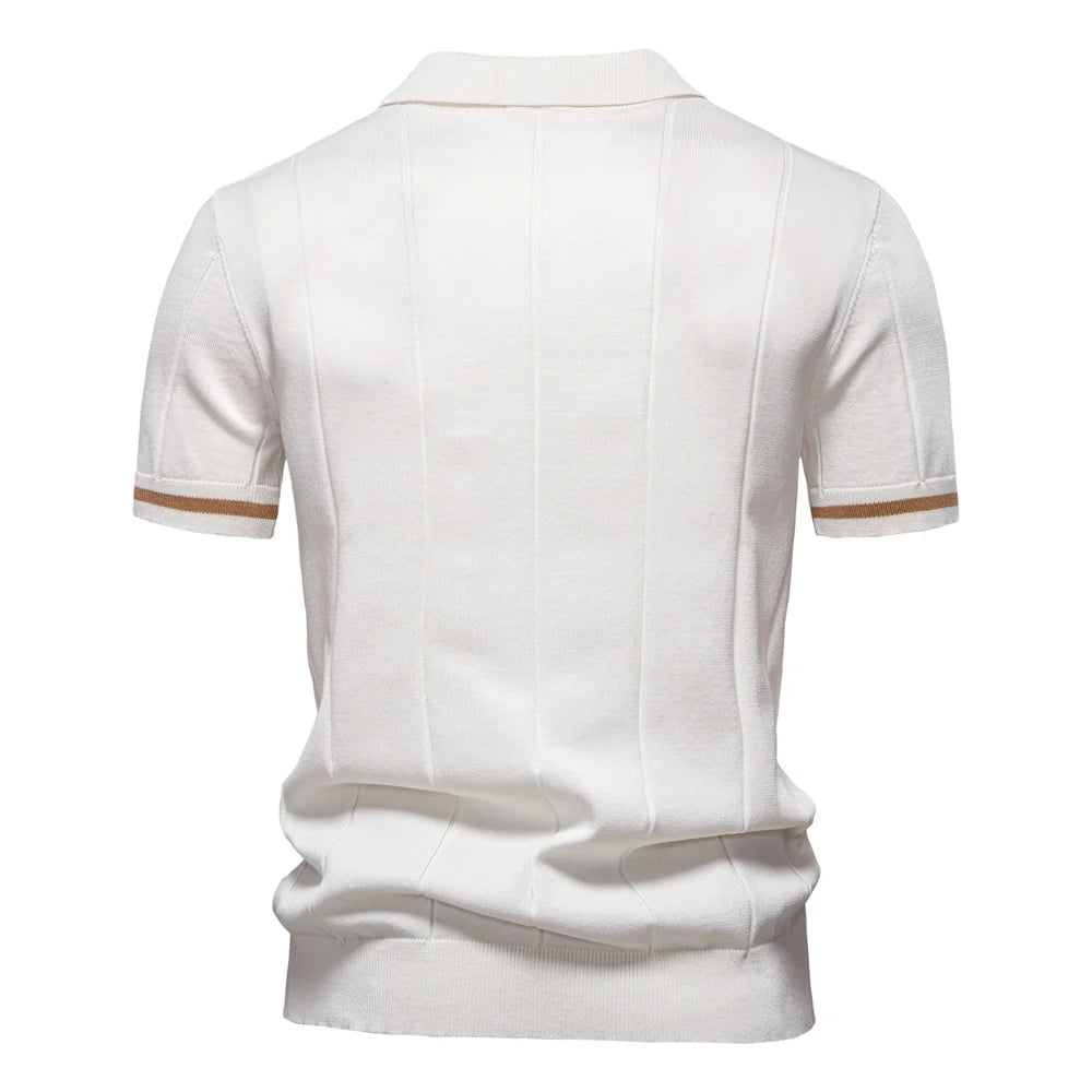 Polo Deportivo Cremallera Hombre | Ajustado Oficina Casual | Tallas S-XXL | Tico Trendy