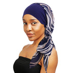 Turbante elástico con estampado de flores para mujer musulmana, para la cabeza preatado Hijab, Bandana para la pérdida de cabello, bufanda para la cabeza, novedad
