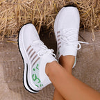 Zapatillas Transpirables con Agujeros | Suela Gruesa | Estampados | Talla Grande | 2025