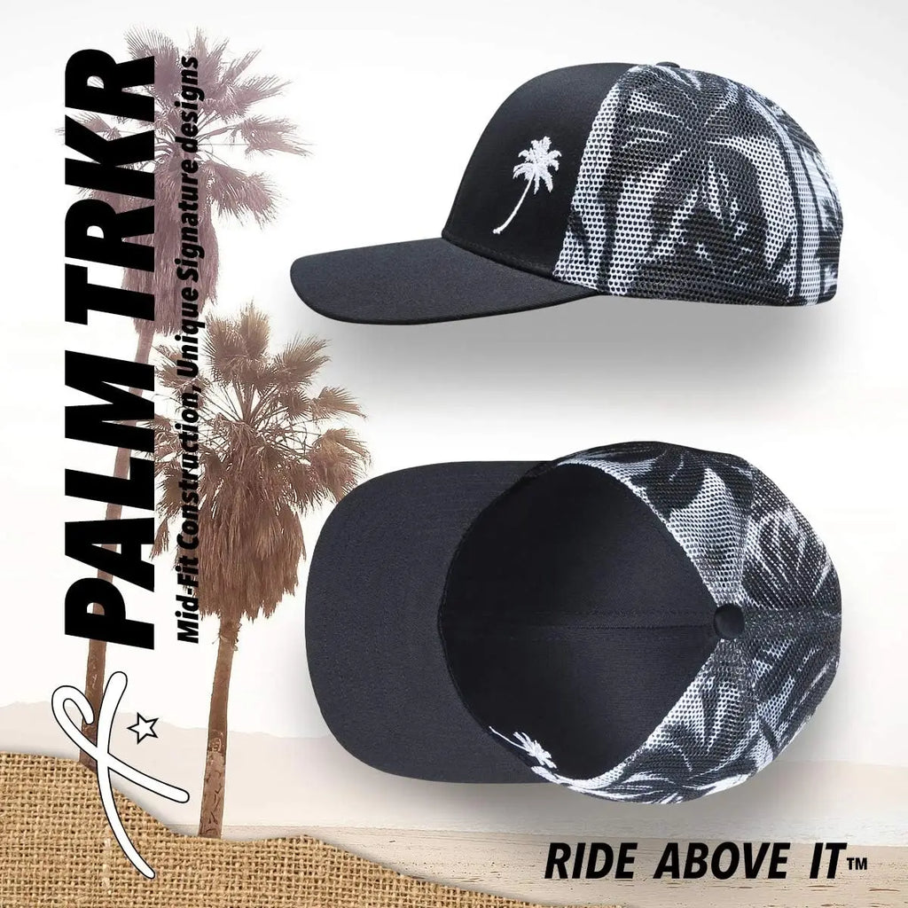 Trucker Cool Designs Transpirable Cocoteros Bordado Béisbol Sombra al aire libre Protección solar Gorra de malla Sombrero para el sol para hombres y mujeres