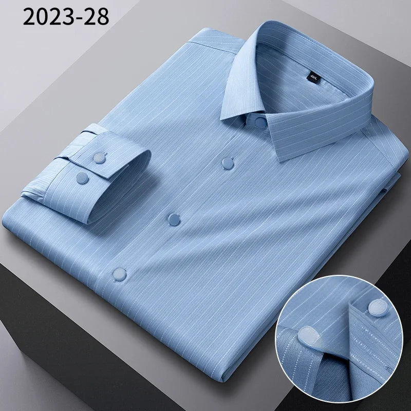 Camisa Cuadros Bambú Stretch | Ajuste Formal | Estilo Coreano | Fácil de Cuidar | Ticotrendy