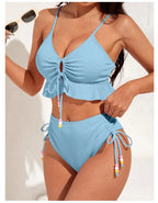 Bikini con Cordón y Volantes - Traje de Baño Sexy para el Verano Tico