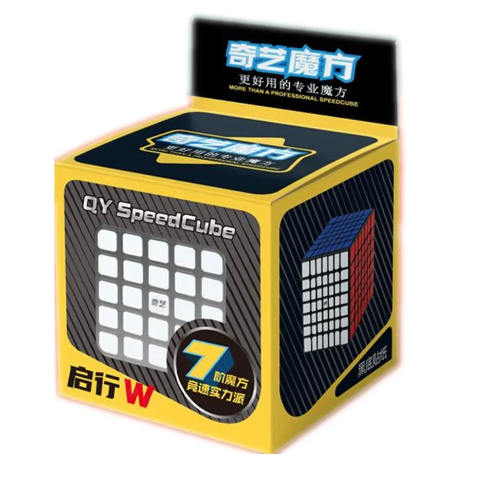 Cubo mágico Qiyi 2x2 3x3 4x4 5x5 6x6 pegatinas negras rompecabezas educativo Cubo mágico juguetes para niños regalo juguete Cubo mágico