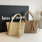 Bolso De Mano Tejido Vintage Mujer Playa Verano Cruzado