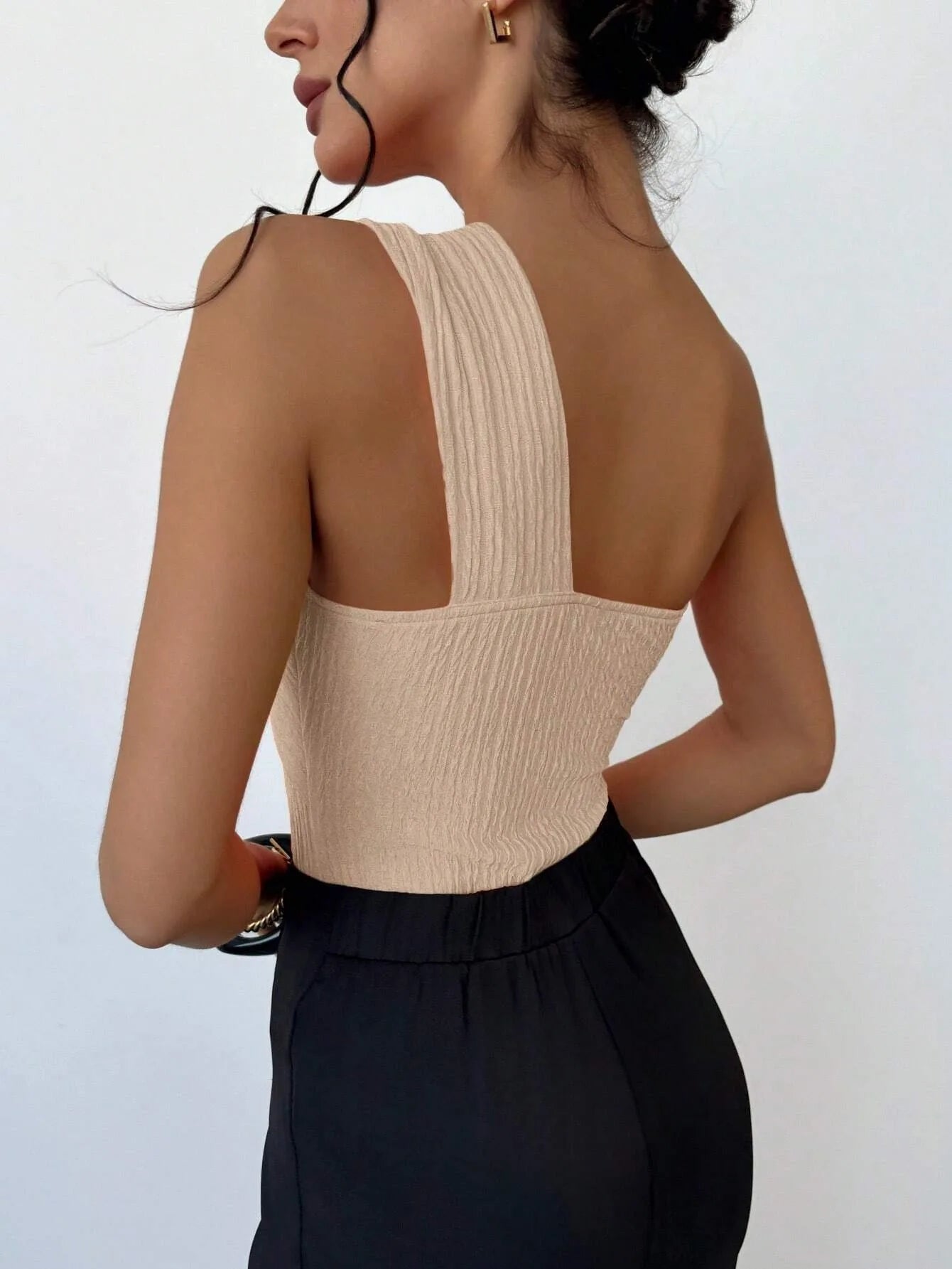 Traje de Baño Enterizo Un Hombro | Plisado Elegante y Sexy