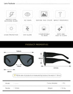 Gafas De Sol Piloto Aviador Grande UV400 Unisex Estilo Costa Rica TicoTrendy