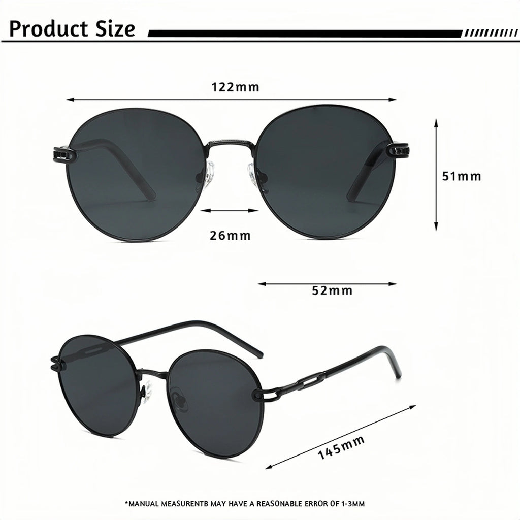 Gafas de Sol Polarizadas Caterside | Montura Metal Ovalada | Unisex