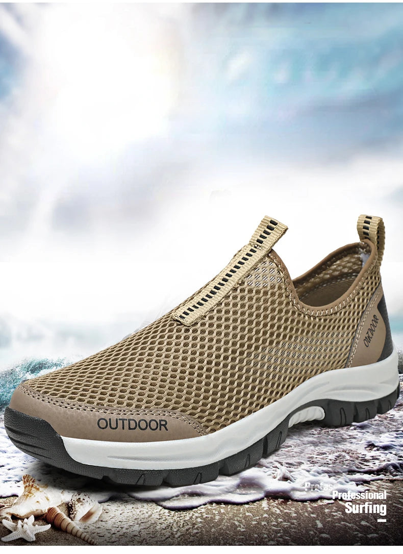 Mocasines Casuales Hombre | Malla Respirable Ligera Confort Estilo Tico | Talla Grande