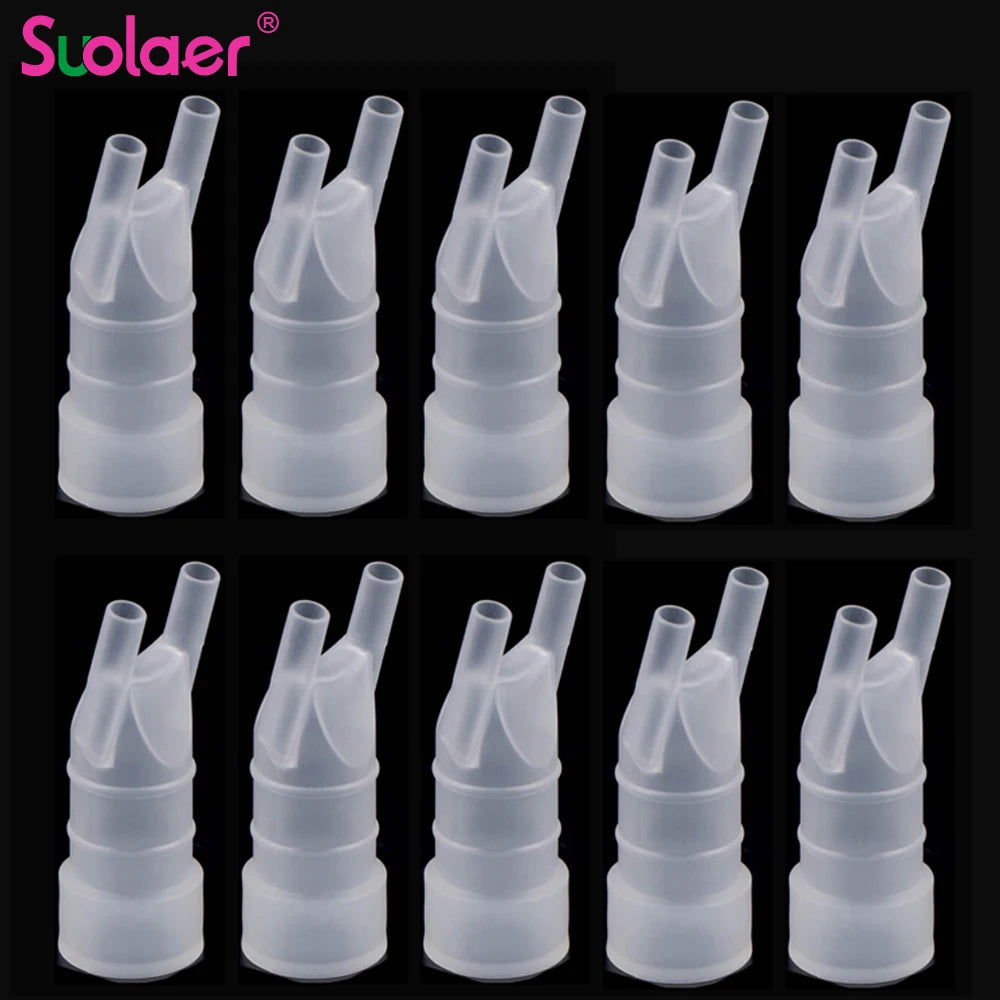 Boquilla Tubo Bucal Plástico Grado Alimenticio | Accesorios Nebulizador Compresor | Uso Universal