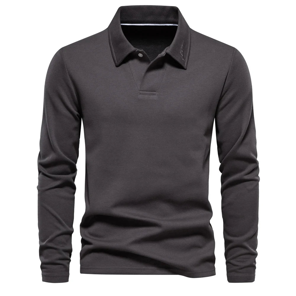 Polo Bordado Cuello Vuelto Hombre | Estilo Golf Social | Tallas S-XXL | Tico Trendy