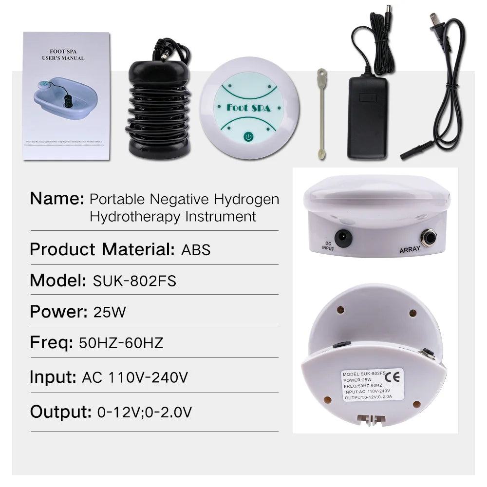 Máquina de Desintoxicación Iónica para Baño de Pies Spa Aqua