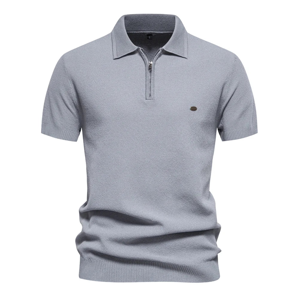 Polo Punto Acanalado Texturizado Hombre | Transpirable Fresco | Tallas S-XXL | Tico Trendy