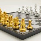 Ajedrez Magnético Plegable | Tablero y Piezas con Atracción | Entretenimiento Padres e Hijos | Ticotrendy