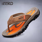 Chanclas Cuero Vaca Hombre Verano | Antideslizantes Playa Talla Grande Casual