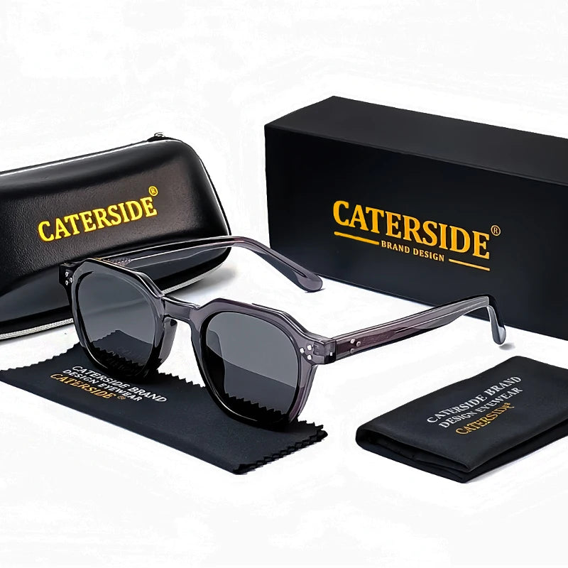Gafas de Sol Polarizadas Caterside | Montura Cuadrada de Acetato | Nueva Actualización