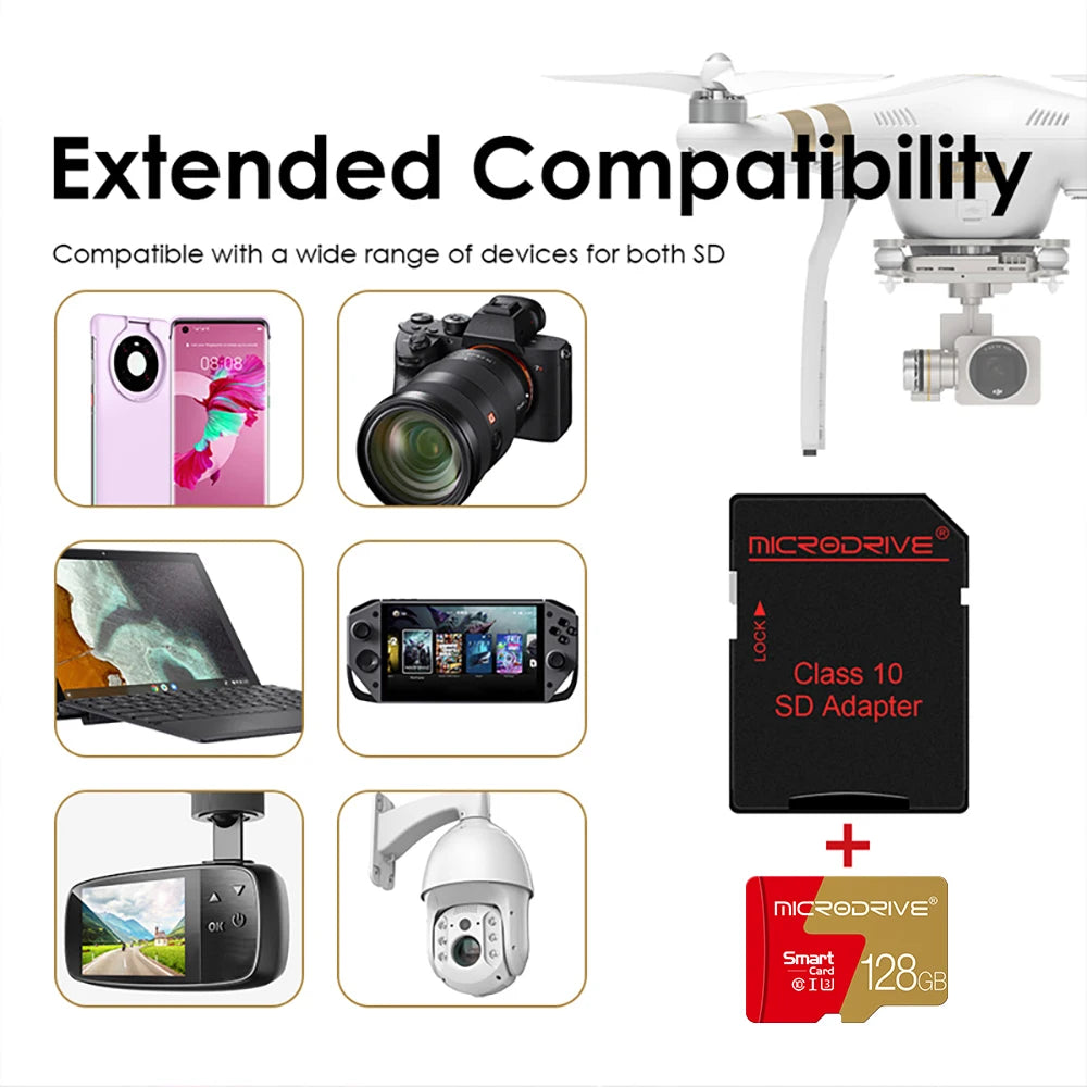 Tarjeta Micro SD Clase 10 | Alta Velocidad U3 | Amplia Compatibilidad | Ticotrendy